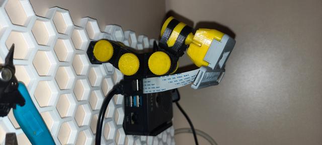 Raspberry cam ff hsw bracket 3D model thumbnail