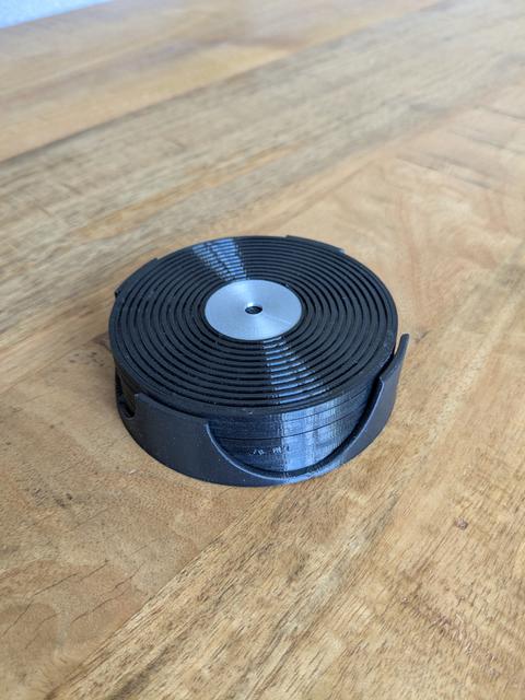 Coaster holder for Record Coasters 3D model thumbnail