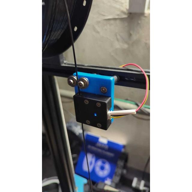 Sovol SV04 Filament Sensor Mount - Scratch Save 3D model thumbnail