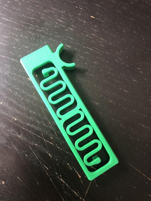 Ergonomic slider for OTF fidget 3D model thumbnail