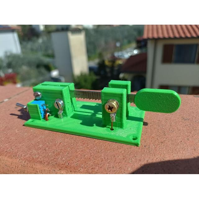 CW switchable Cootie (Sideswiper) / Paddle 3D model thumbnail