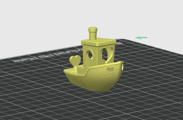 Heart Benchy – A Benchy in Love (Cute 3D Print) 3D model thumbnail