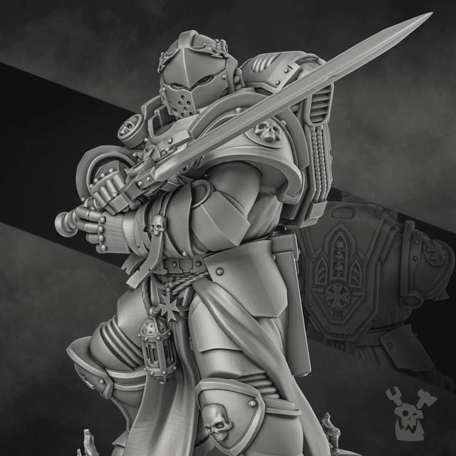 Battle Brother + painting guide 3D model thumbnail