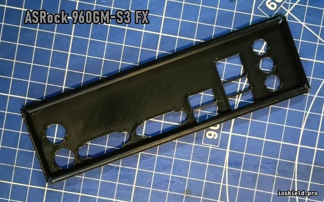 ASRock 960GM-S3 FX io shield 3D model thumbnail