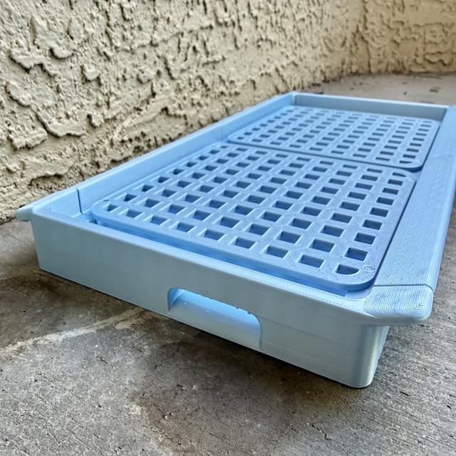 Seedling Tray - Drainage system for small pots, seed starters & gardening 3D model thumbnail