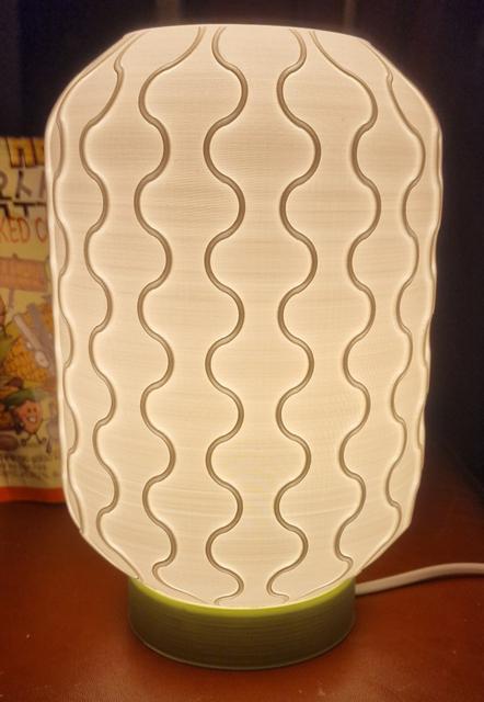 flat base for mid-century modern lamp 3D model thumbnail