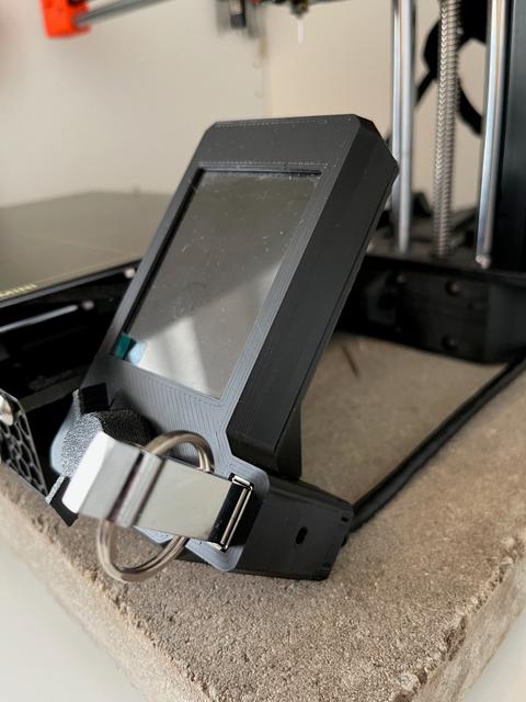 Prusa MINI+ Display USB Mod with back cover support 3D model thumbnail