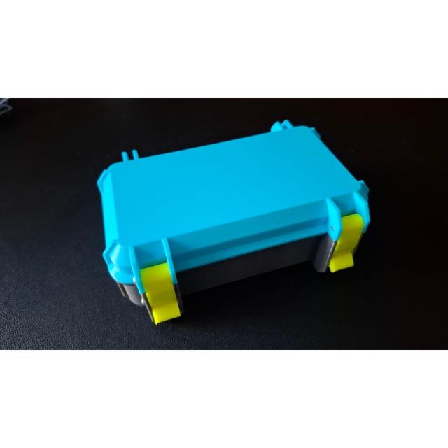 Simple Rugged Box/Clamshell case - Approx 165mm (L) x 110mm (W) x 60mm (H) 3D model thumbnail