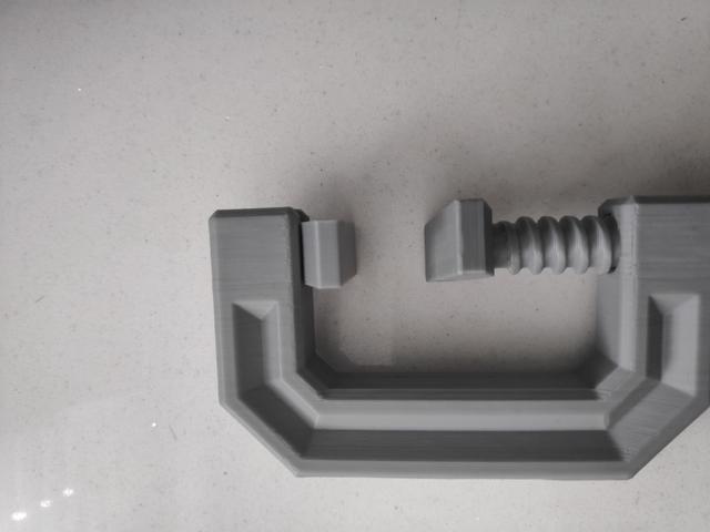 Clamp with swivel end and alternate handle 3D model thumbnail