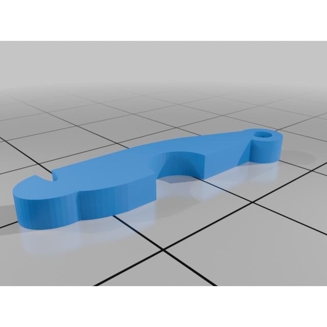rc controller tigger lever tension spring holder 3D model thumbnail