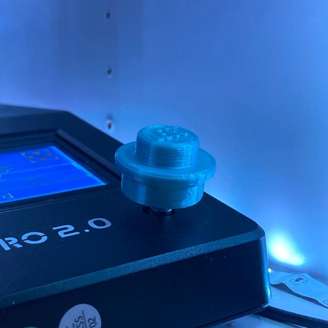 Lego lcd knob 3D model thumbnail