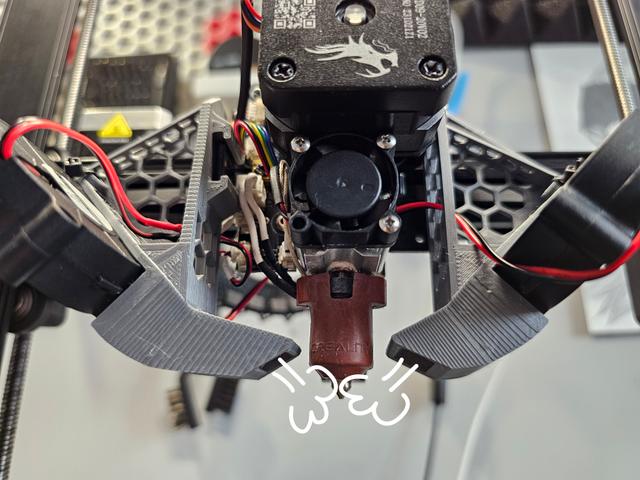 Ender 3 V3 KE Dual 5015 Fan Duct with better airflow direction 3D model thumbnail