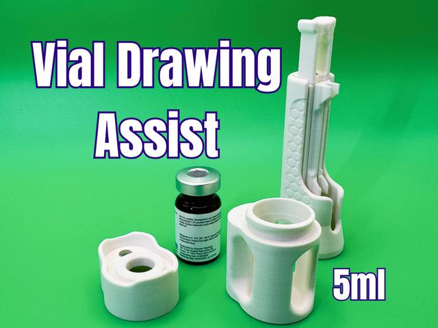 5ml Vial Drawing Assist for injections Insulin / GLP-1 / TRT 3D model thumbnail