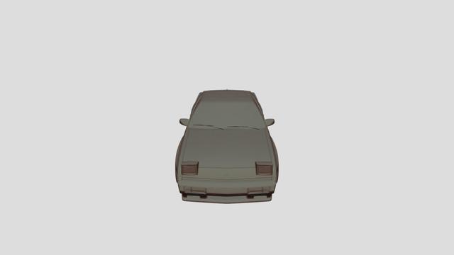 Mitsubishi Starion 1988 Scale1-65 for 3Dprinting 3D model thumbnail
