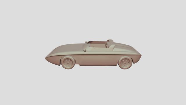 Ford Mustang Prototype 1962 for 3D-printing 3D model thumbnail