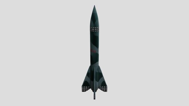 V2 Rocket - Historic Ballistic Missile 3D model thumbnail