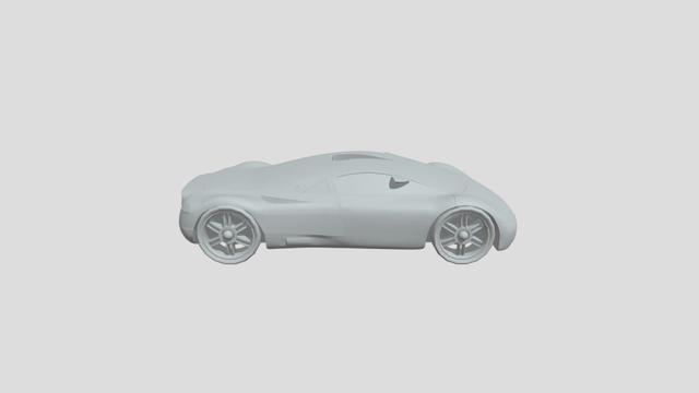 Audi Avus Concept scale 1-70 for 3D-printing 3D model thumbnail