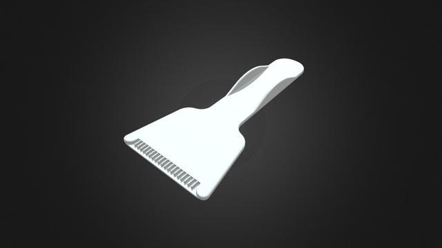 Spatula for a Freezer for 3D print 3D model thumbnail