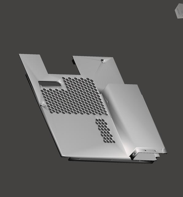 Flashforge Adventurer 5M Enclosure remix top left  for spool holder cutout 3D model thumbnail