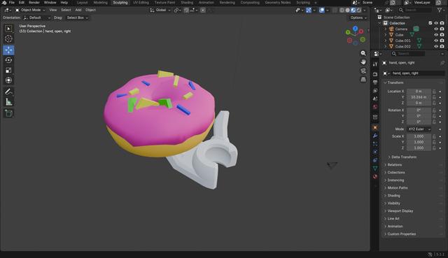 Donut for dummy 13 3D model thumbnail