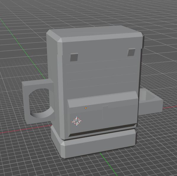 Mini 13 Basic Military Backpack V1 3D model thumbnail