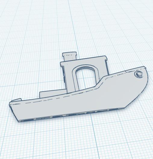 2D Benchy 3D model thumbnail