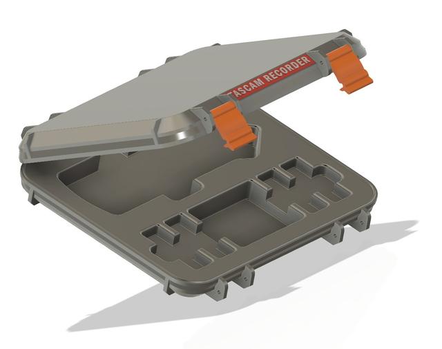 TASCAM DR-07XP rugged box 3D model thumbnail