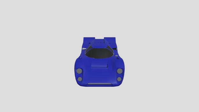 Sbarro Lola T70 lowpoly for 3D-printing 3D model thumbnail