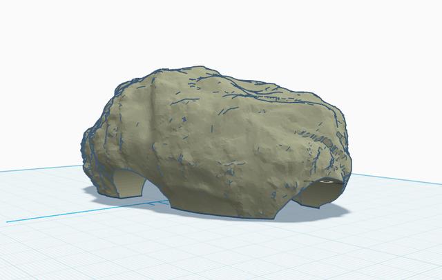 Rock Hide for Lizard/Reptile 3D model thumbnail