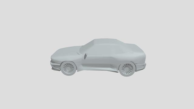 Maserati Shamal 1992 lowpoly for 3D-printing 3D model thumbnail