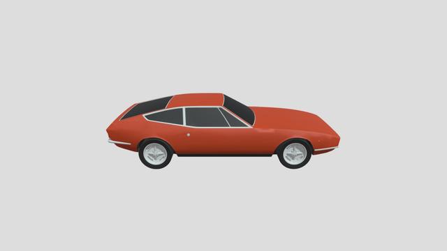 De Tomaso Mustela I Ghia for 3D-printing 3D model thumbnail