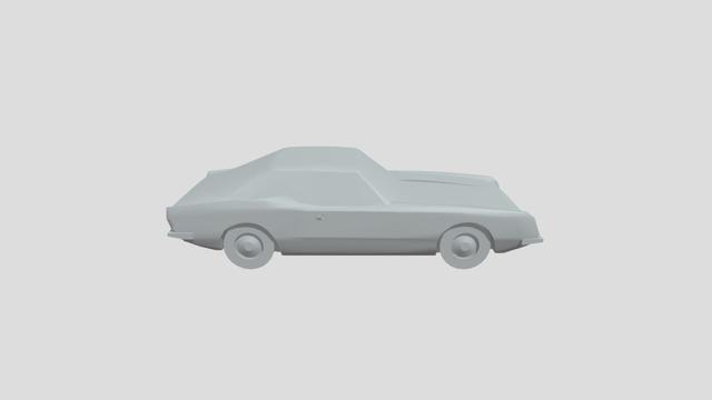 Studebaker Avanti 1963 lowpoly for 3D-printing 3D model thumbnail