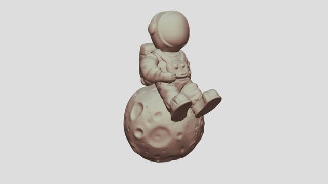 Astronaut 3D Print - Revopoint MINI 3D model thumbnail