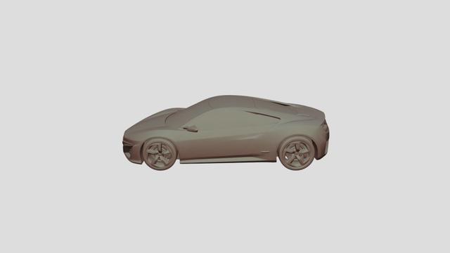 Honda NSX Concept scale1-75 for 3D-printing 3D model thumbnail
