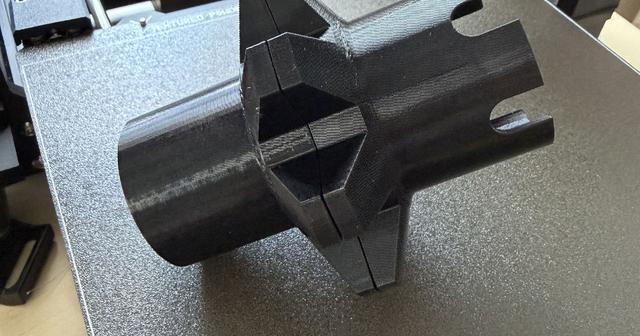 Customizable Magnetic Dust Collection Connectors 50mm 3D model thumbnail