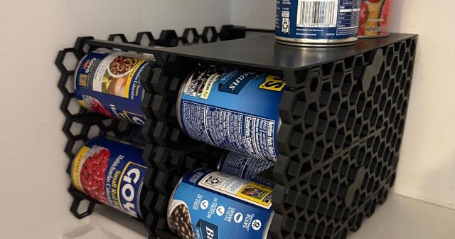 Top Cap for Stack-able FIFO Can Storage rack 3D model thumbnail