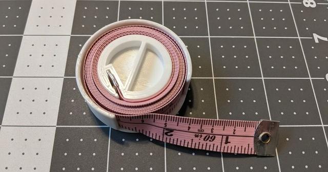 Soft Tape Measure Spool Remix - Parametric 3D model thumbnail