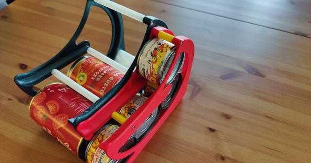 Can dispenser for small 67mm diameter by 40mm high cans 3D model thumbnail