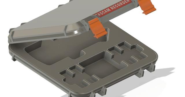 TASCAM DR-07XP rugged box 3D model thumbnail