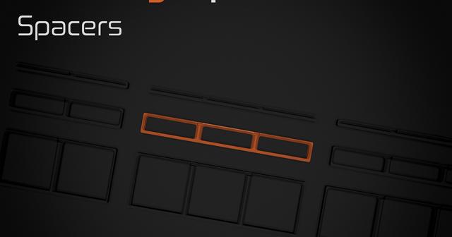 Gridfinity Clip Base - Spacers 3D model thumbnail