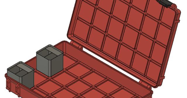 Rugged Gridfinity Box (Parametric) 3D model thumbnail