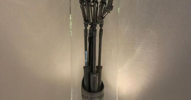 DIY Life-Size Terminator Arm Lamp 3D model thumbnail