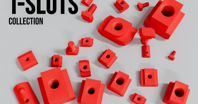 T-Slots Collection 3D model thumbnail