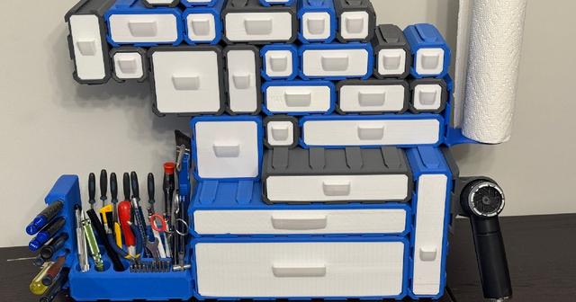 Modular Organizer 3D model thumbnail