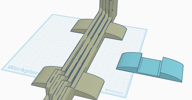 Snapmaker U1 build plate holder - Remix with stabilizing feet 3D model thumbnail