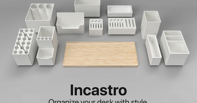Incastro. Desk organizer. 3D model thumbnail