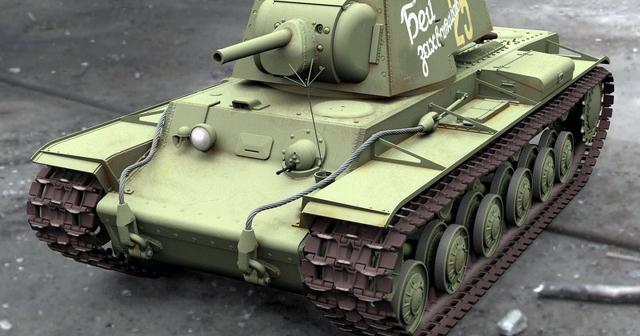 Tank KV-1 RC model 1:10 3D model thumbnail