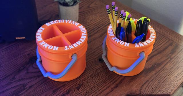 Stylized buckets! For storing anything! 3D model thumbnail