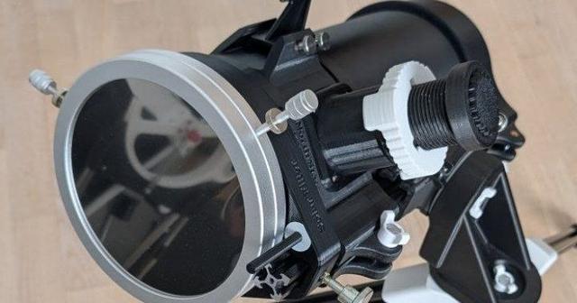 Solar Filter Adapter for Anders' Travel Telescope 3D model thumbnail