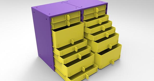 Ultimate Drawer System 3D model thumbnail